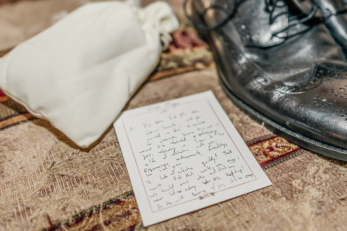 wedding day letter to your partner