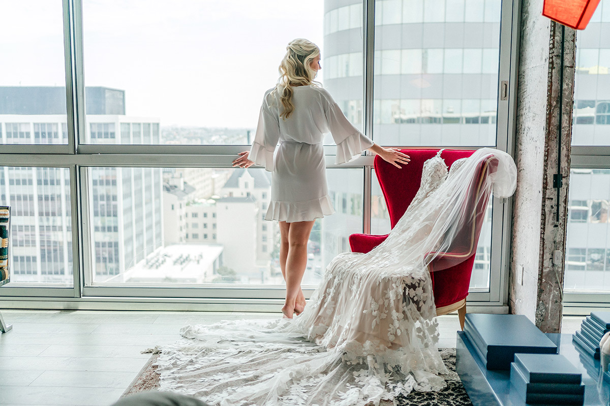 try on wedding dresses