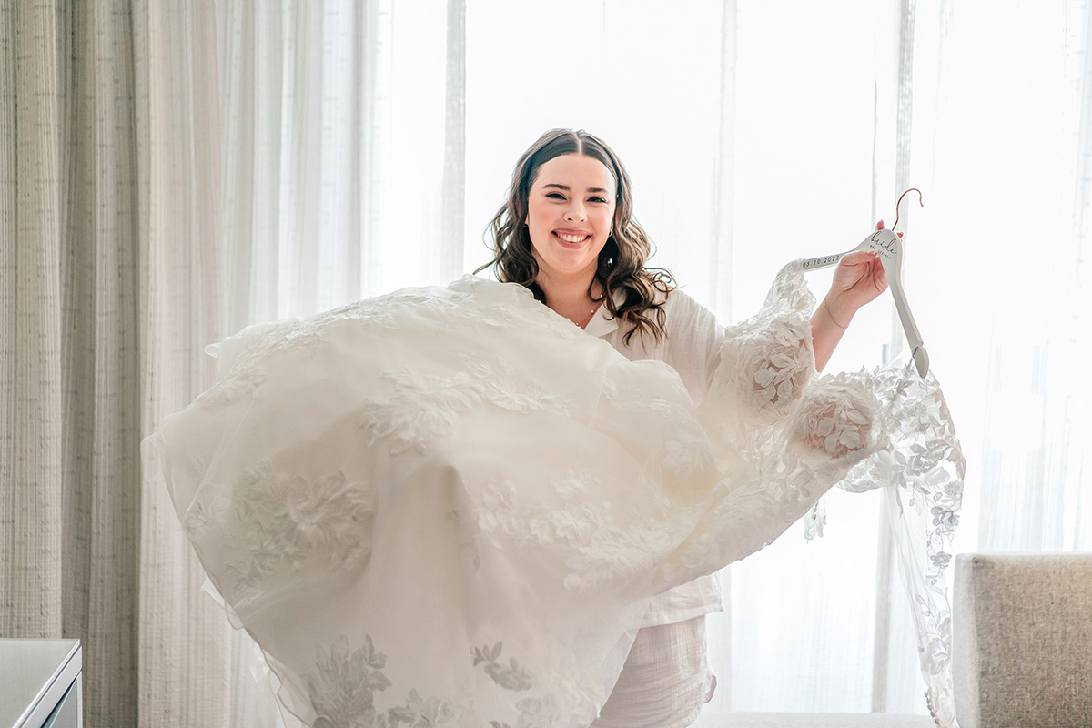 try on wedding dresses