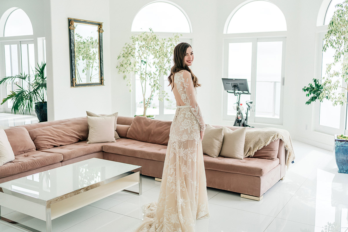 try on wedding dresses